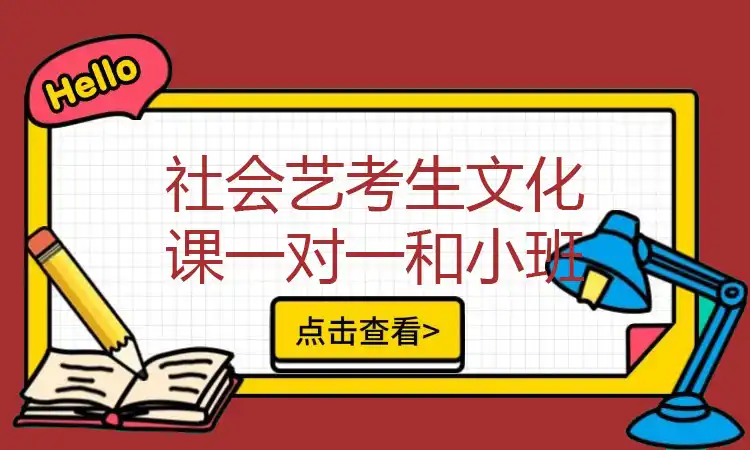 社会艺考生文化课一对一和小班课